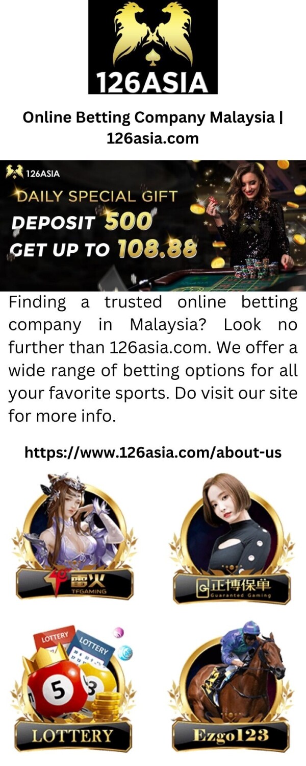 Online Betting Company Malaysia 126asia.com