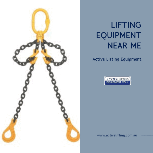 Active  Lifting offers cost-effective and certified lifting equipment at the best price compared to other suppliers. So, next time when you search for lifting equipment near me, don’t forget to consider Active Lifting for the best products. Meet your lifting requirements with us. Call us now! Visit us : 
https://www.activelifting.com.au/