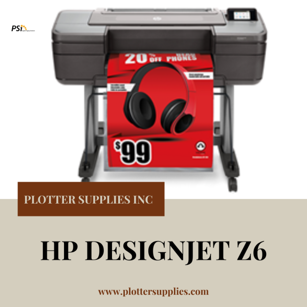 The HP Designjet Z6 plotter provides unrivaled precision and rich colour reproduction. This innovative plotter produces magnificent printouts up to 44 inches wide, making it excellent for architectural designs, engineering drawings, and GIS applications. The Z6 delivers flawless results every time because of its inbuilt vertical trimmer and superior color management technology. Visit us: https://www.plottersupplies.com/shop/product/t8w15a-hp-designjet-z6-24-printer-14520