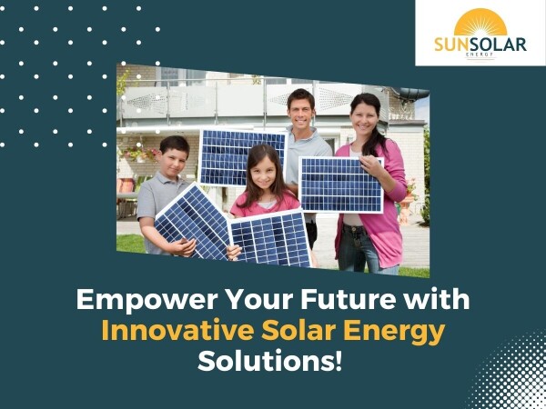 Switch to sustainable living with Sun Solar Energy's cutting-edge solar energy solutions. Harness the power of the sun and save on your electricity bills.