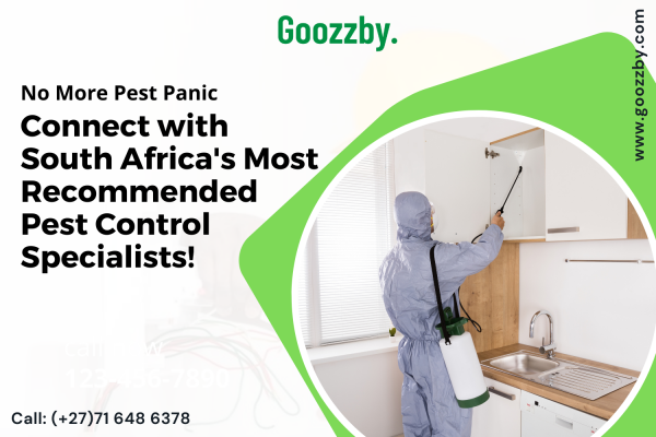 Goozzby is your go-to platform connecting South African residents and businesses with a diverse array of skilled service providers. Whether it's for your home or office, we link you to trusted professionals offering a spectrum of services. When it comes to pest control, Goozzby ensures you find a highly recommended and trustworthy local specialist to address your residential or commercial needs. Simplify your search and connect with top-tier professionals through Goozzby today.

https://www.goozzby.com/pest-control/gauteng