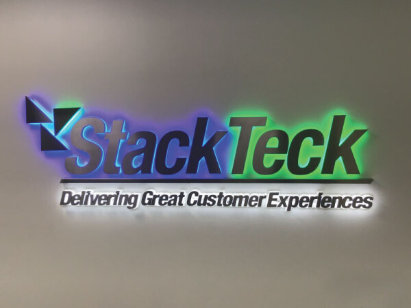 Illuminated Dimensional Letters at StackTeck in Brampton