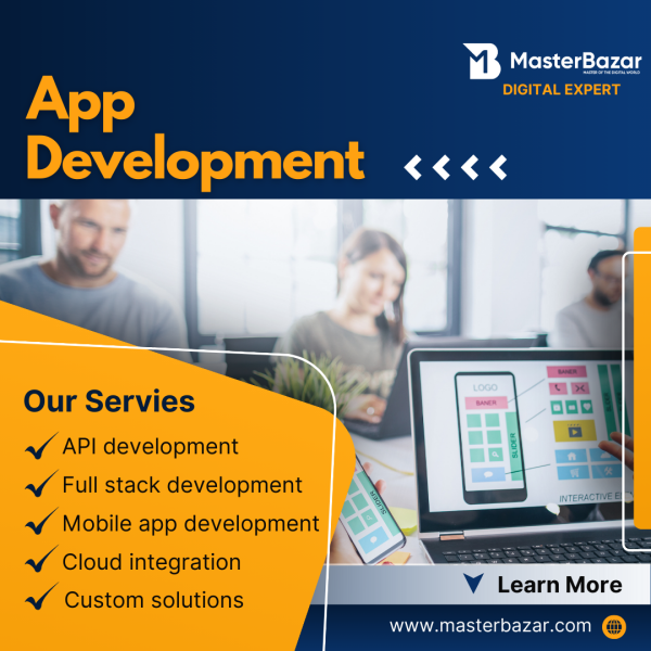 Discover the magic of our app development expertise. We turn your ideas into amazing digital experiences, using creativity and technology. Let's work together to transform your dreams into real apps. 
Visit here:- https://masterbazar.com/services/development/app-development