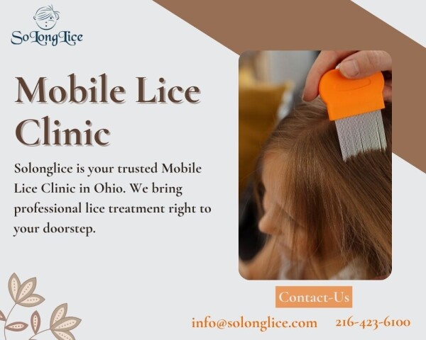 Experience the convenience of SolongLice.com, the leading mobile lice clinic and service in Ohio. Our expert team at the Lice Treatment Center Ohio provides top-quality lice treatment solutions. Visit SolongLice.com for professional mobile lice services that guarantee effective results.