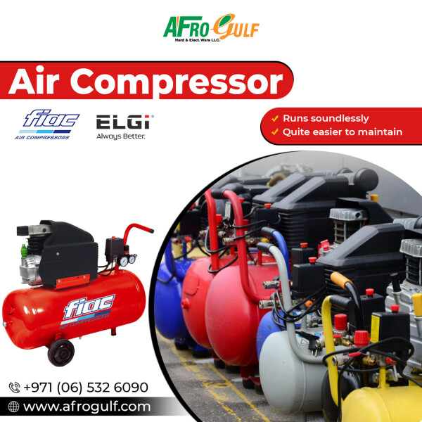 Looking for a reliable air compressor supplier in Dubai? Look no further than Afro Gulf! Our range of screw air compressors are equipped with high-end designs, advanced technologies, and cutting-edge features. Trust us to meet all your air compressor needs! - https://afrogulf.com/air-compressor/