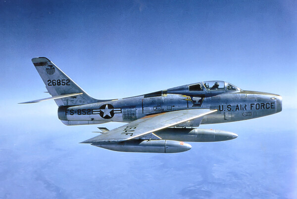 91st Tactical Fighter Squadron Republic F 84F 50 RE Thunderstreak 52 6852