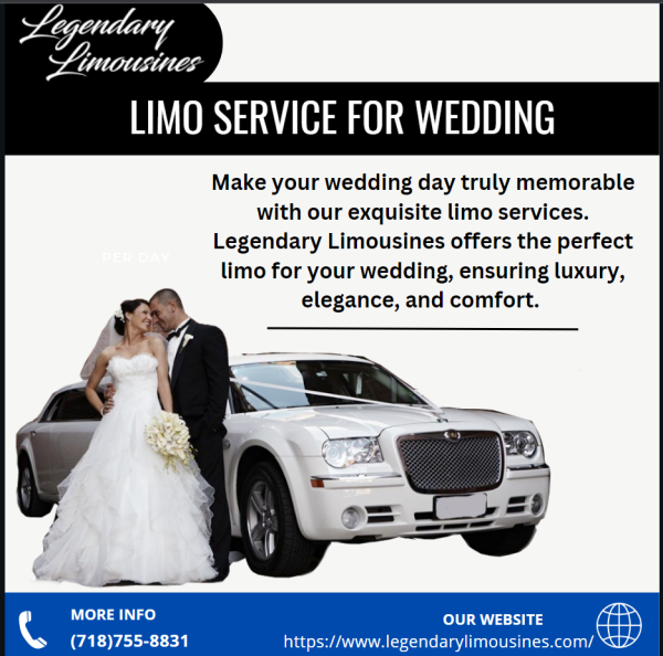 Make your wedding day truly memorable with our exquisite limo services. Legendary Limousines offers the perfect limo for your wedding, ensuring luxury, elegance, and comfort. Our professional chauffeurs will provide exceptional service, taking care of every detail to make your wedding transportation seamless and stress-free. Choose our reliable limo service for weddings and arrive in style on your special day. Visit our website to learn more about our wedding limo options and book your reservation today.
More Details: https://www.legendarylimousines.com/wedding/