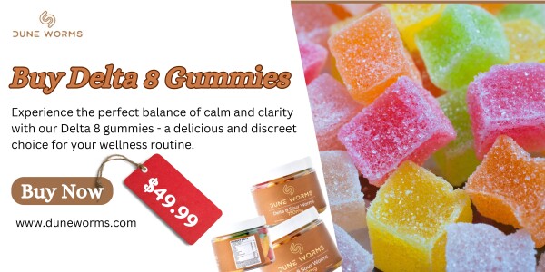 Discover the delight of Dune Worms! These tasty gummies, infused with premium Delta 8, offer a flavorful and uplifting experience. Whether you're looking to relax or enjoy a burst of creativity, these gummies are a must-try. Buy Delta 8 Gummies today and indulge in a unique treat! https://duneworms.com/products/delta-8-thc-30-pack