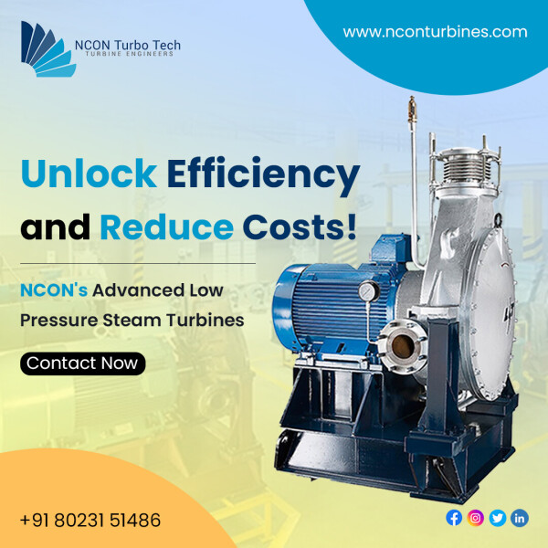 Unlock efficiency and reduce costs!

Reduce your electricity costs with NCON's advanced Low Pressure Steam Turbines! Our energy-efficient turbines offer optimal maintenance and zero defects, ensuring maximum savings. Upgrade now for a smarter, more cost-effective energy solution! Call us for fast, responsive service.

Call us: +91-8023151486

Visit us: http://www.nconturbines.com/

#SteamTurbine #SteamTurbinesManufacturers #PowerTurbineManufacturers #SingleStageSteamTurbines #MultiStageSteamTurbines #LowPressureSteamTurbine #BackPressureTurbine #ElectricityGeneration #TurbineManufacturersIndia #SteamTurbineSuppliersIndia #TurbineManufacturingCompanies #IndustrialSteamTurbine #SmallSteamTurbines #Nconturbines #Bangalore