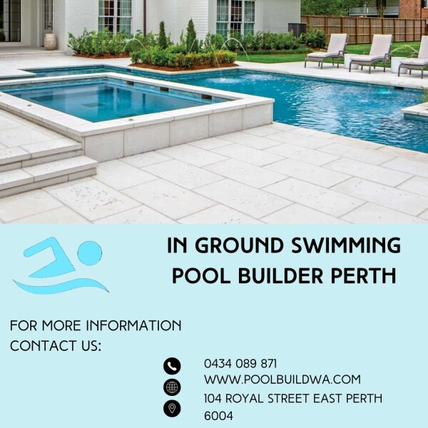 With Pool Build WA, a standard procedure pool builder in Perth, experience the ultimate pleasure of a custom in-ground swimming pool. With the help of our skilled craftsmanship, turn your outdoor area into a peaceful retreat for leisure and enjoyment. Dive into a world of elegance, luxury, and personalized design. Contact us to bring your fantasy pool to reality. Learn More: https://poolbuildwa.com/swimming-pool-builders-perth/

#SwimmingPoolInstallation #PoolBuild #SwimmingPoolBuild #PoolBuilders #SwimmingPoolBuilders #PoolInstallation #SwimmingPoolServives #PoolServices #GroundPoolInstallations