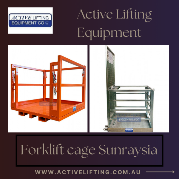 Active Lifting brings you the best and most durable Forklift Cage Sunraysia. This forklift is designed for the easy and safe transport and storage of goods like whitegoods, furniture and more. You can trust this forklift cage as it is designed and manufactured following the Australian Standard AS 2359. Visit us : 
https://www.activelifting.com.au/material-handling/forklift-attachments/goods-cages-platforms/forklift-goods-cage-fgc15