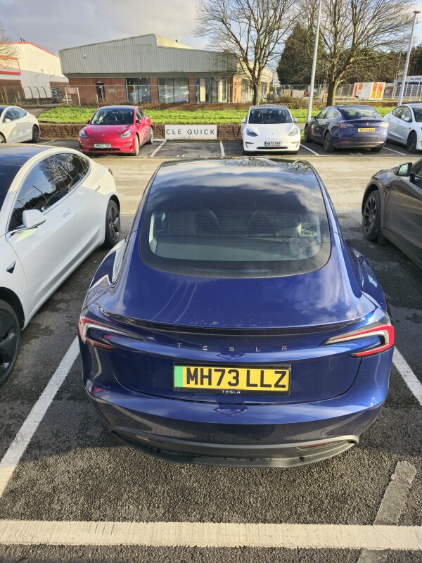 Tesla Model 3 Project Highland 2024 - Rear / Above looking down