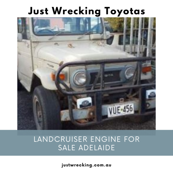 Searching for the best Landcruiser engine for sale Adelaide? Don't worry at all. You can trust Jus Wrecking Toyotas to buy quality used engines at the right price. If, for some reason, you can't locate the desired part or we don't have that in our stock, just let us know, and we will track it down and deliver it to you. Visit us: 
https://justwrecking.com.au/wrecking/product/landcruiser-engine-for-sale/