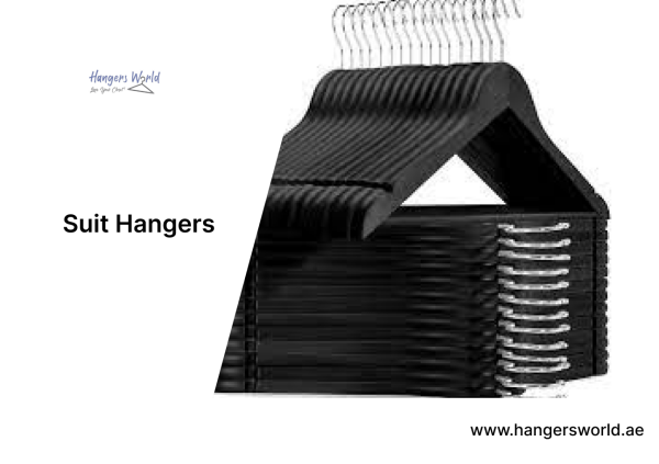 Elevate your closet with our premium suit hangers from Hangers World! Keep your valuable suits organized and looking sharp with our stylish and functional hangers.  https://www.hangersworld.ae/product-category/suit-hangers/