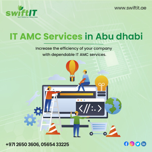 You can find knowledgeable experts and assistance at SwiftIT, the best service company in IT AMC Abu Dhabi. Provides IT infrastructure, hardware and software support, servers and storage, network, repair and maintenance services.

Feel free to get in touch with us:

? +971-26503606, 0562071853

? https://swiftit.ae/