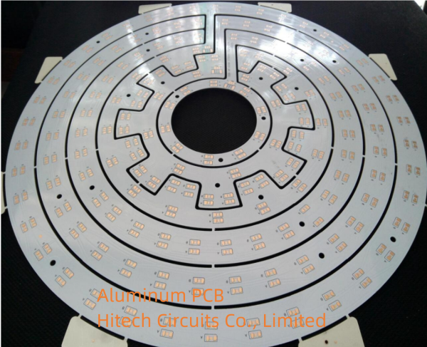 Aluminum LED PCB substrate is a metal - based copper-clad sheet with good heat dissipation. A single panel is generally composed of three layers of structure, namely the circuit layer (copper foil), insulation layer and metal base layer. It is commonly found in LED lighting products. There are two sides, the white side is used to weld the LED pins, and the other side is the natural color of aluminum, which is usually coated with heat-conducting gel and then in contact with the heat-conducting part. Among all metal core PCBS, Aluminum LED PCB is the most common type. The base material consists of an aluminum core and standard FR4. It features a thermal cladding that dissipates heat in an efficient manner while cooling components and improving the overall performance of the product. Currently, aluminum-backed PCBS are considered solutions for high power and tight tolerance applications.
https://www.hitechpcba.com/aluminium-led-pcb